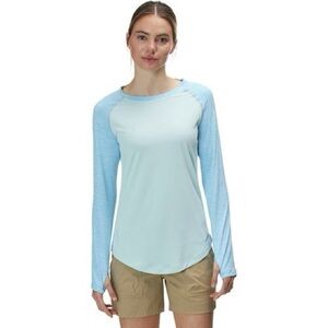 Patagonia Blue Colorblock Long Sleeve Tee